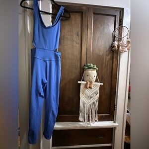 NWT Free people movement Size L -back it up onesie in swim club